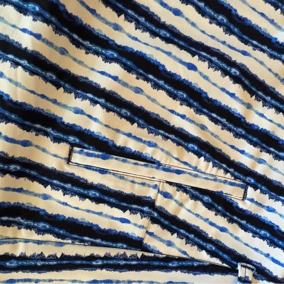 Spanx Blue and White Striped Shorts NWT - Picture 4 of 5